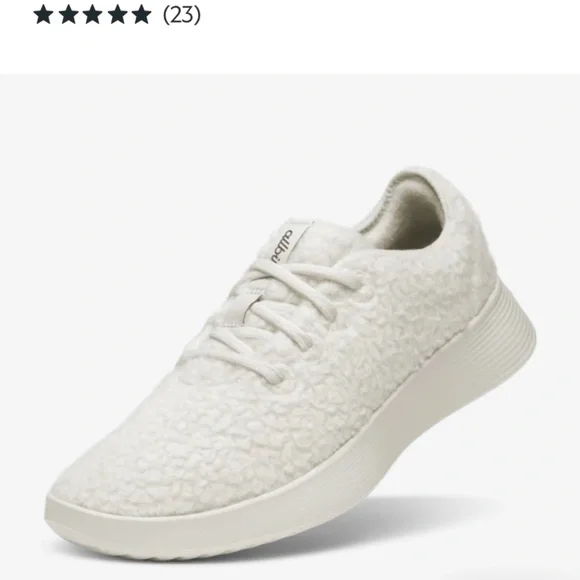 NIB Allbirds Wool Runner Fluff White Sneaker Sz 8 - Picture 10 of 15